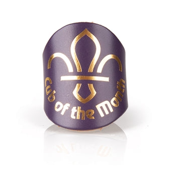 Beaver/Cub of the month leather woggle