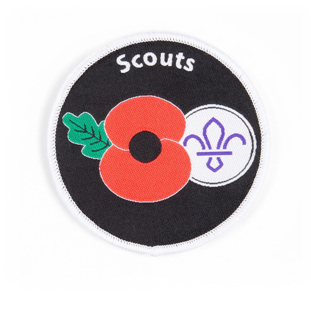 Scouts Poppy Woven Badge