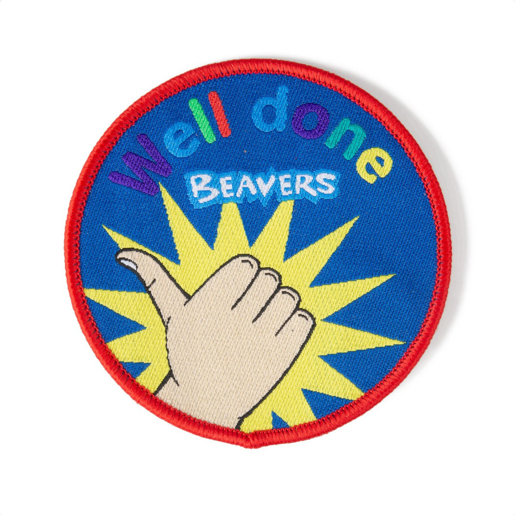 Beaver Scout Well Done Blanket Badge