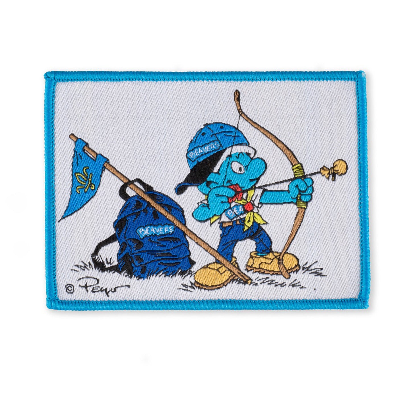 Smurf Beaver Blanket Badge