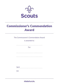 Commissioner Commendation Award Certificates (pack of 10)