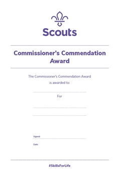 Commissioner Commendation Award Certificates (pack of 10)